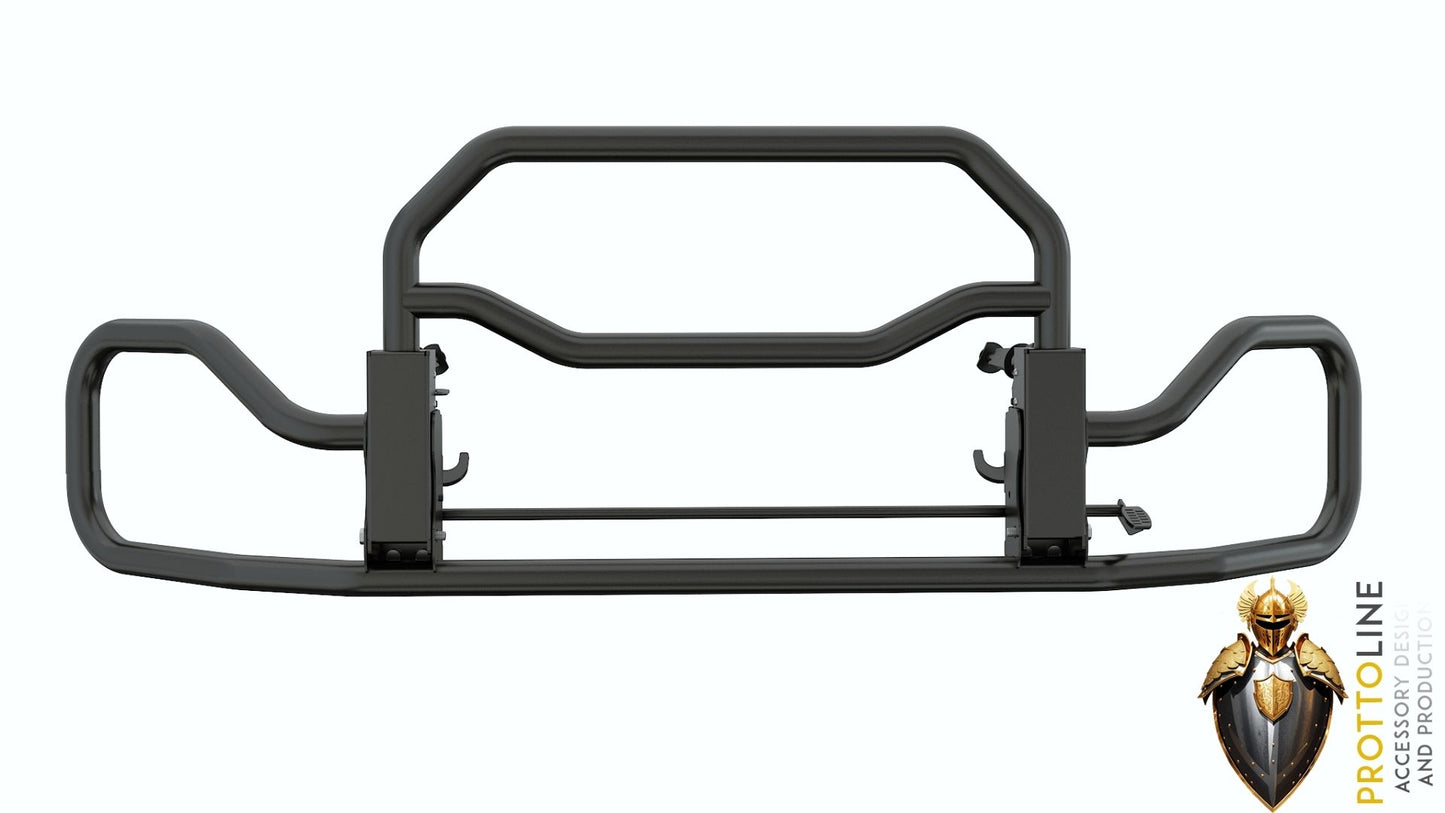 INTSUP FREIGHTLINER CASCADIA BLACK With Bracket Set Deer Animal Moose Guard Bumper Black