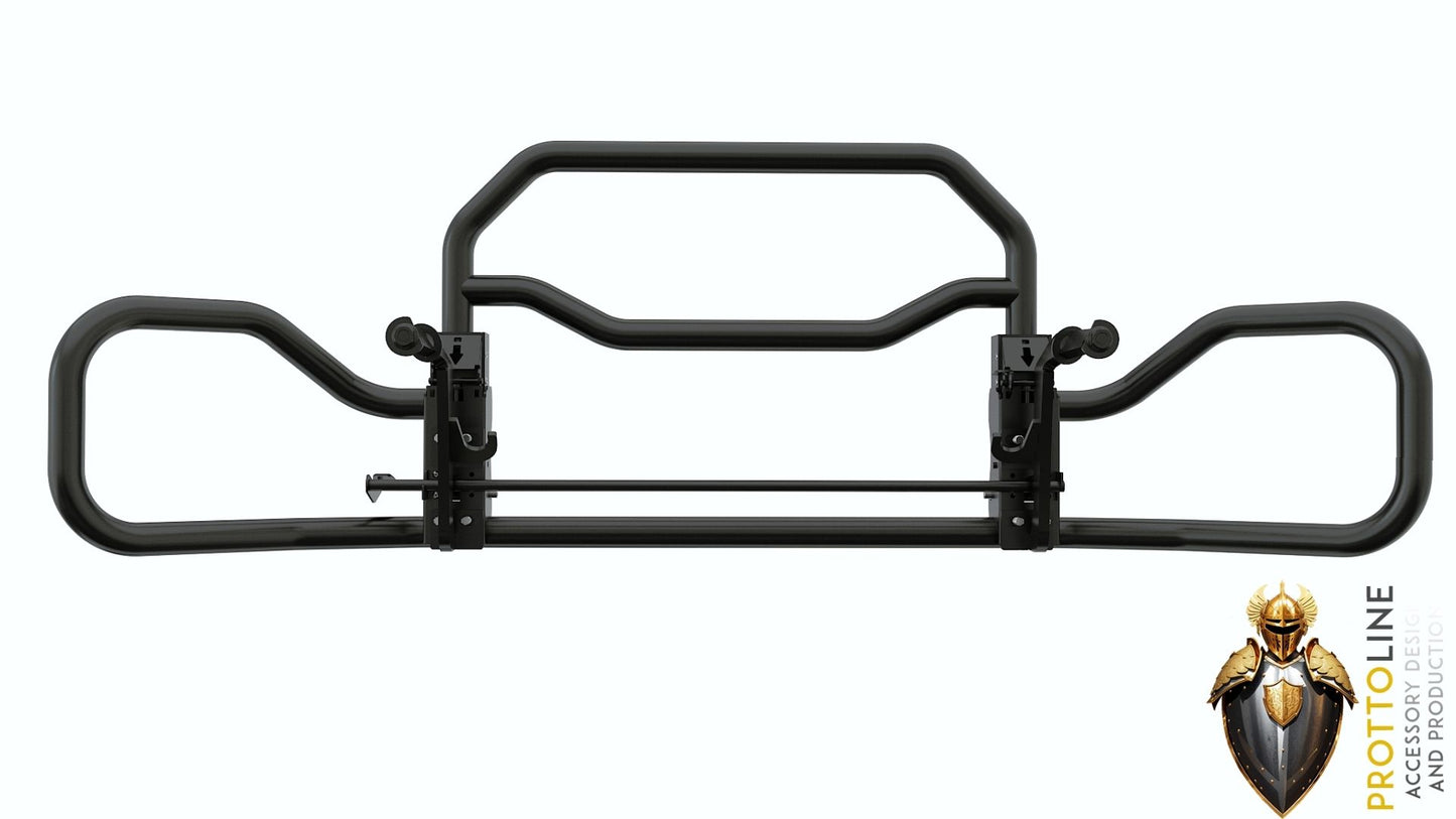 INTSUP FREIGHTLINER CASCADIA BLACK With Bracket Set Deer Animal Moose Guard Bumper Black